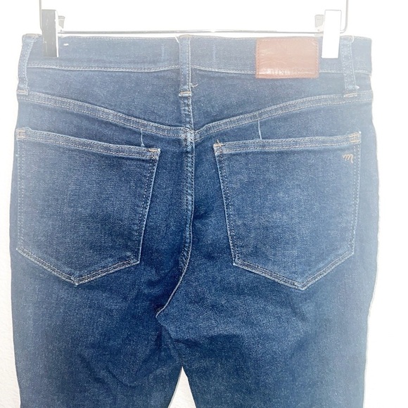 Madewell Dark Wash 9" Midrise Women's Skinny Jeans - Picture 7 of 13